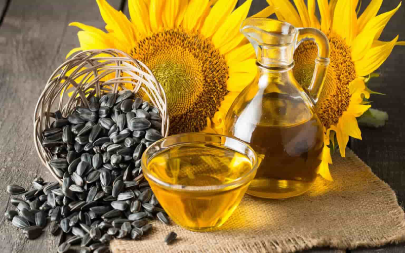 روغن آفتابگردان پرس سرد طبیعی
